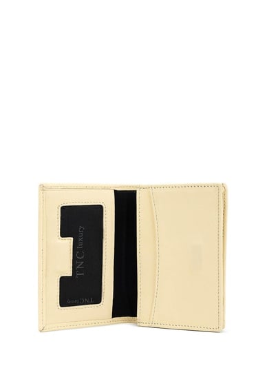  Tamer Tanca Erkek Hakiki Deri Krem Kartlık