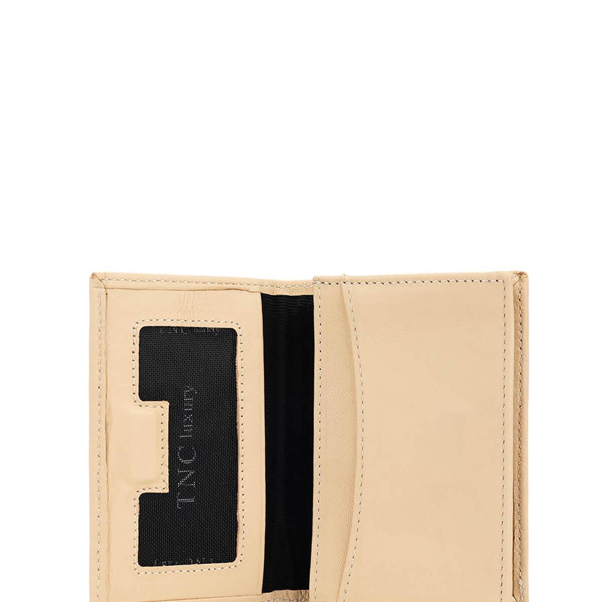 Tamer Tanca Erkek Hakiki Deri Bej Kartlık