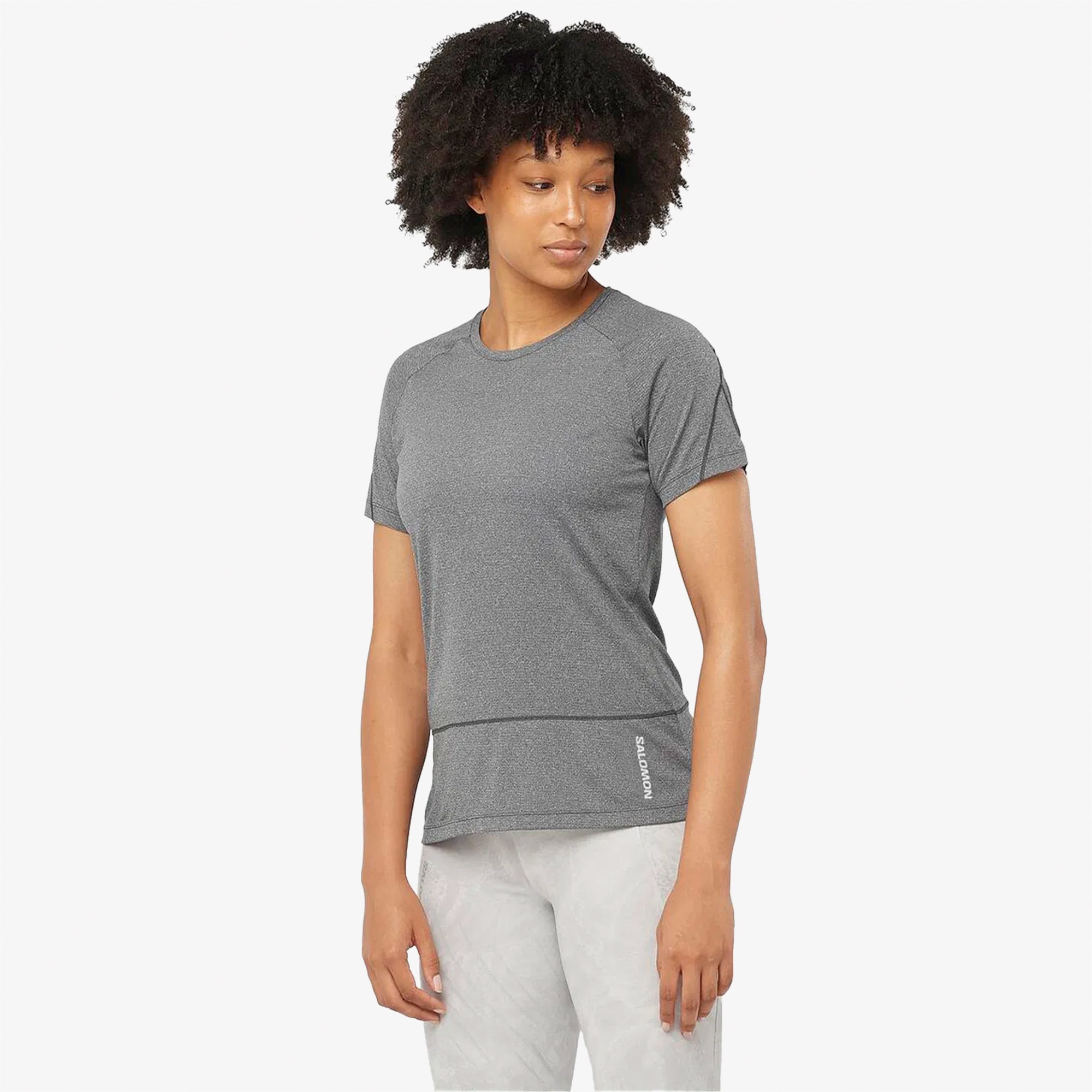 Salomon Cross Run Kadın Siyah T-Shirt