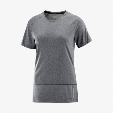  Salomon Cross Run Kadın Siyah T-Shirt