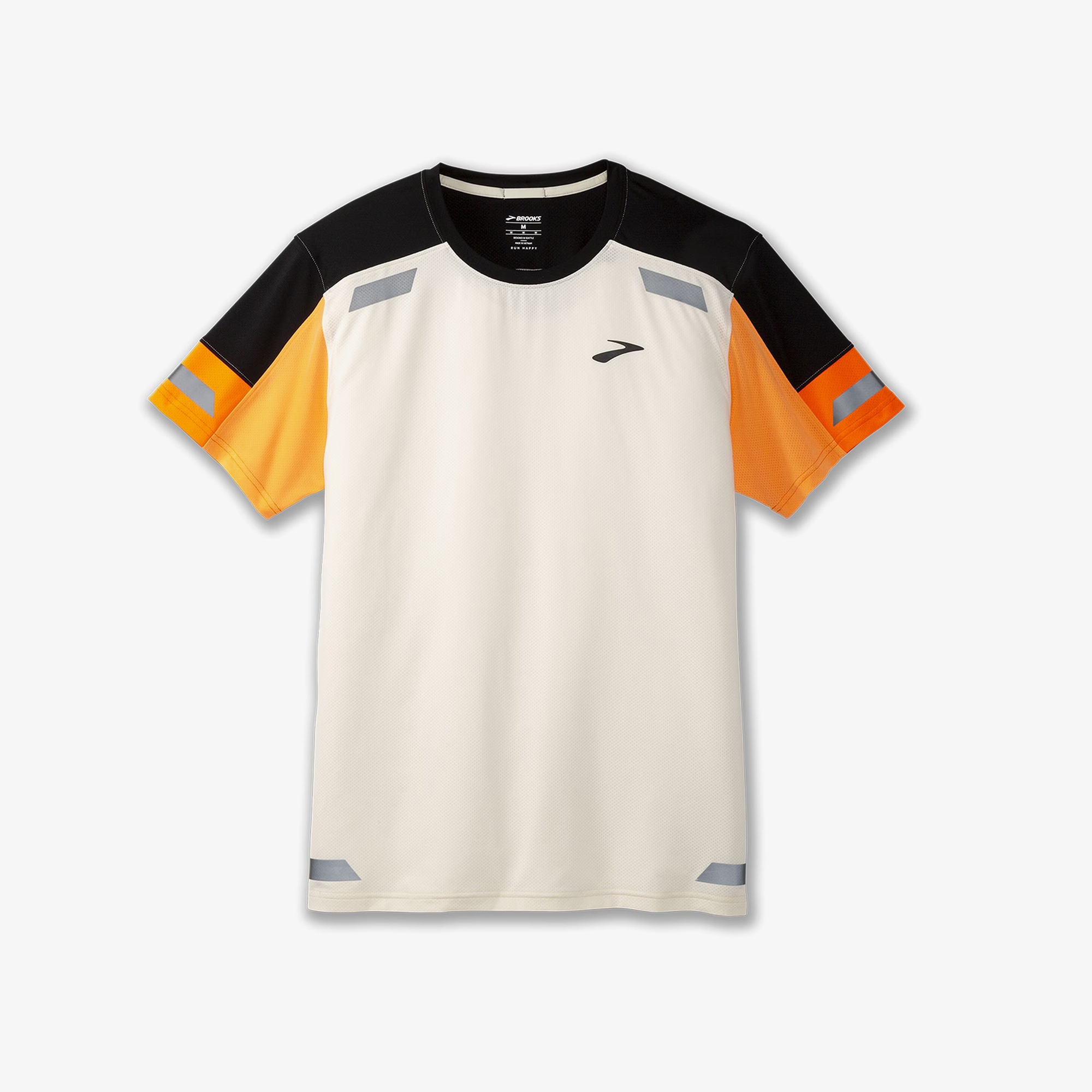 Brooks Run Visible Sleeve 2.0 Erkek Beyaz T-Shirt
