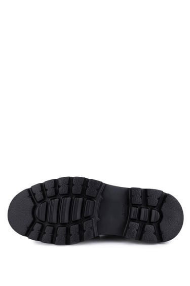  Tamer Tanca Erkek Hakiki Deri Siyah Casual Bot