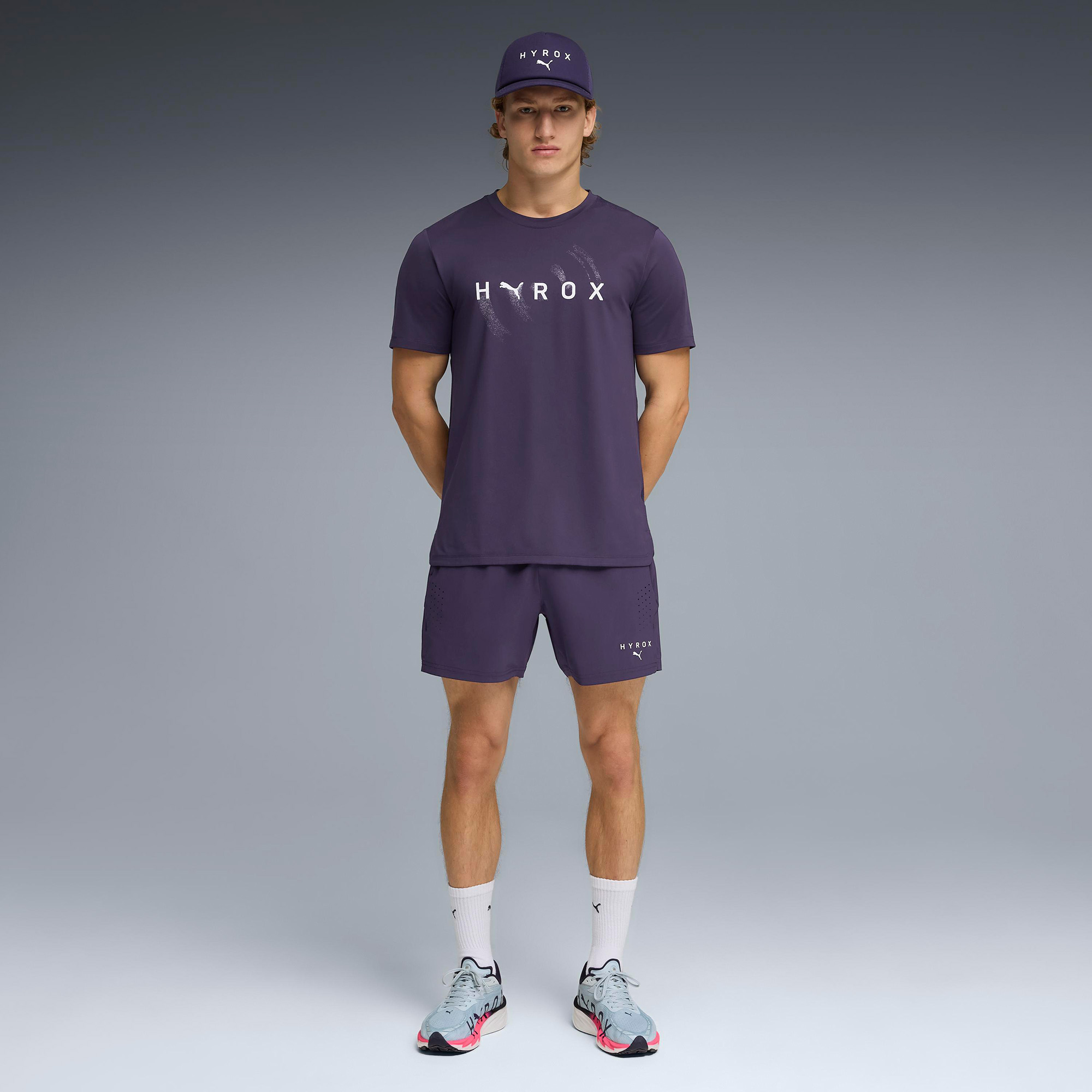 Puma x Hyrox Cloudspun Thermo Erkek Lacivert Antrenman T-Shirt