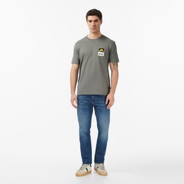  Boss Plain Erkek Gri T-Shirt