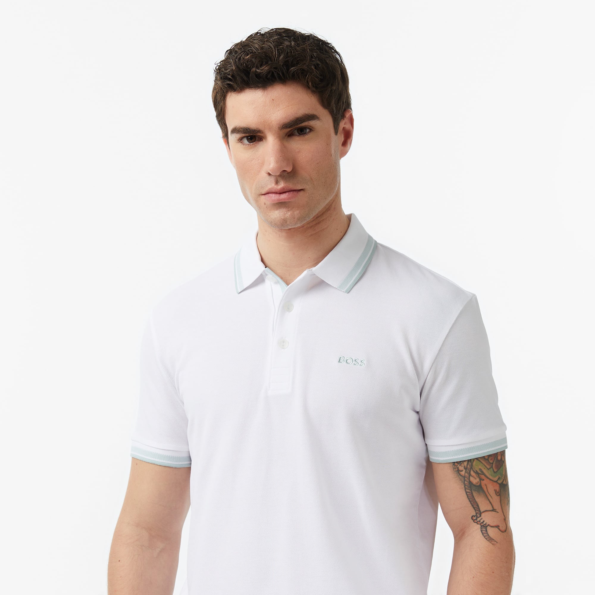 Boss Paddy Erkek Beyaz Polo