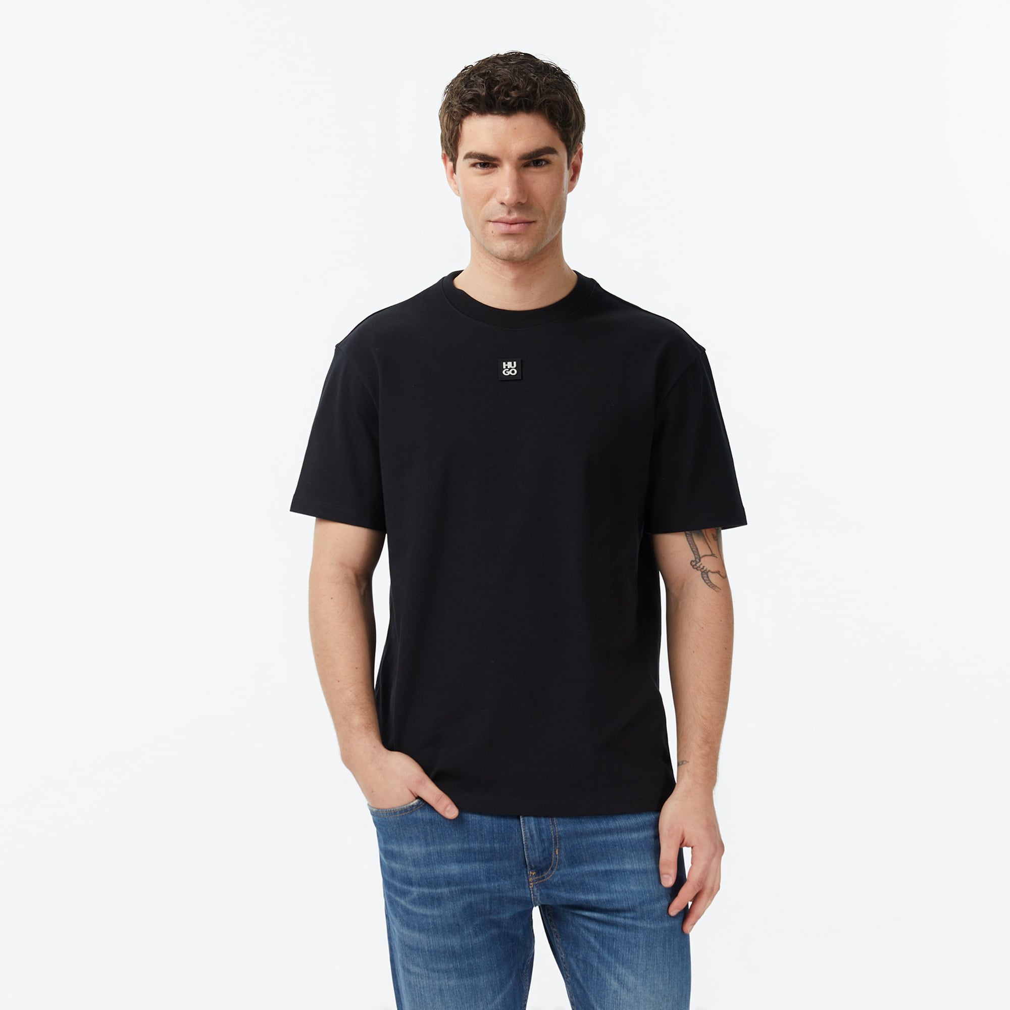 Hugo Dalile Erkek Siyah T-Shirt