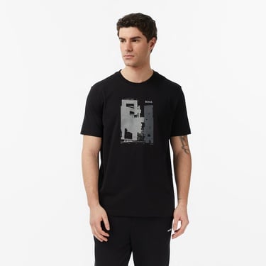  Boss Te Imprint Erkek Siyah T-Shirt