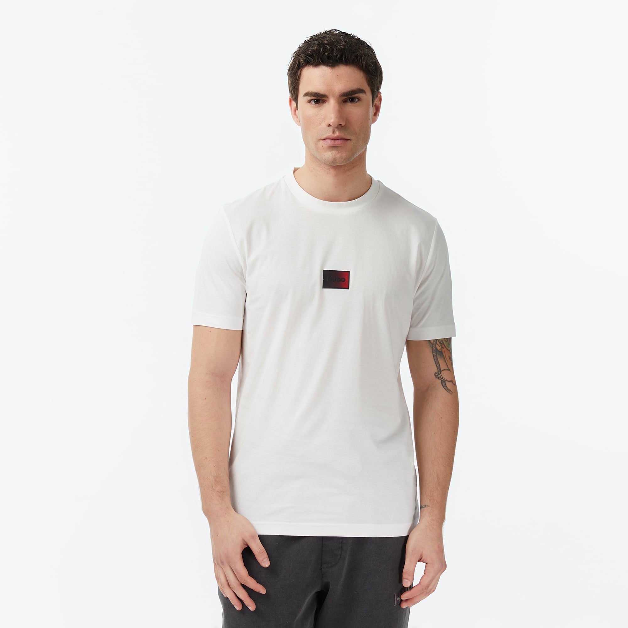  Hugo Danotie Erkek Krem Rengi T-Shirt