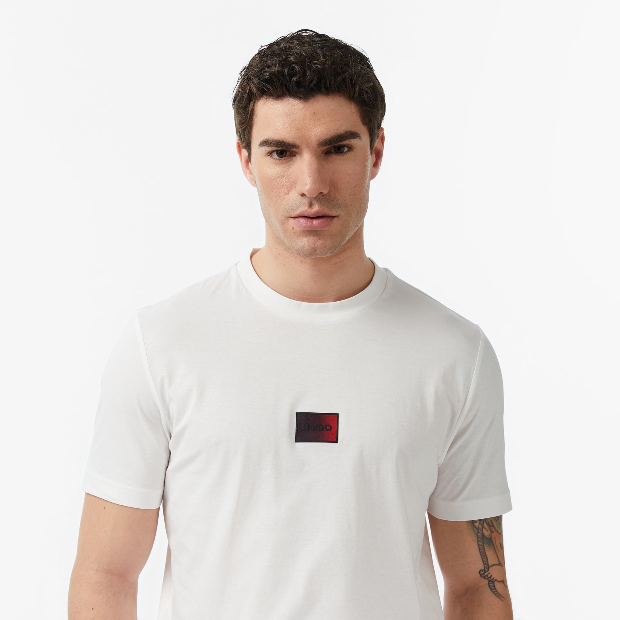 Hugo Danotie Erkek Krem Rengi T-Shirt