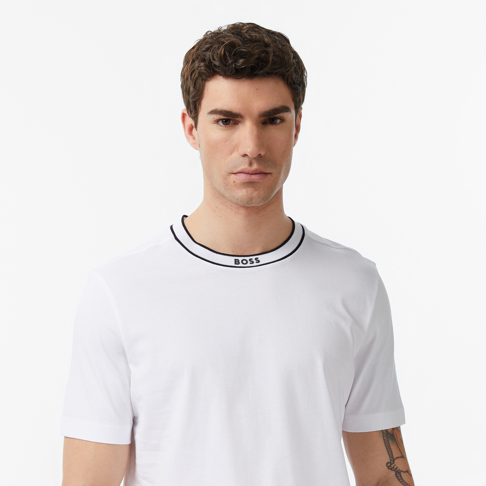 Boss Erkek Beyaz T-Shirt