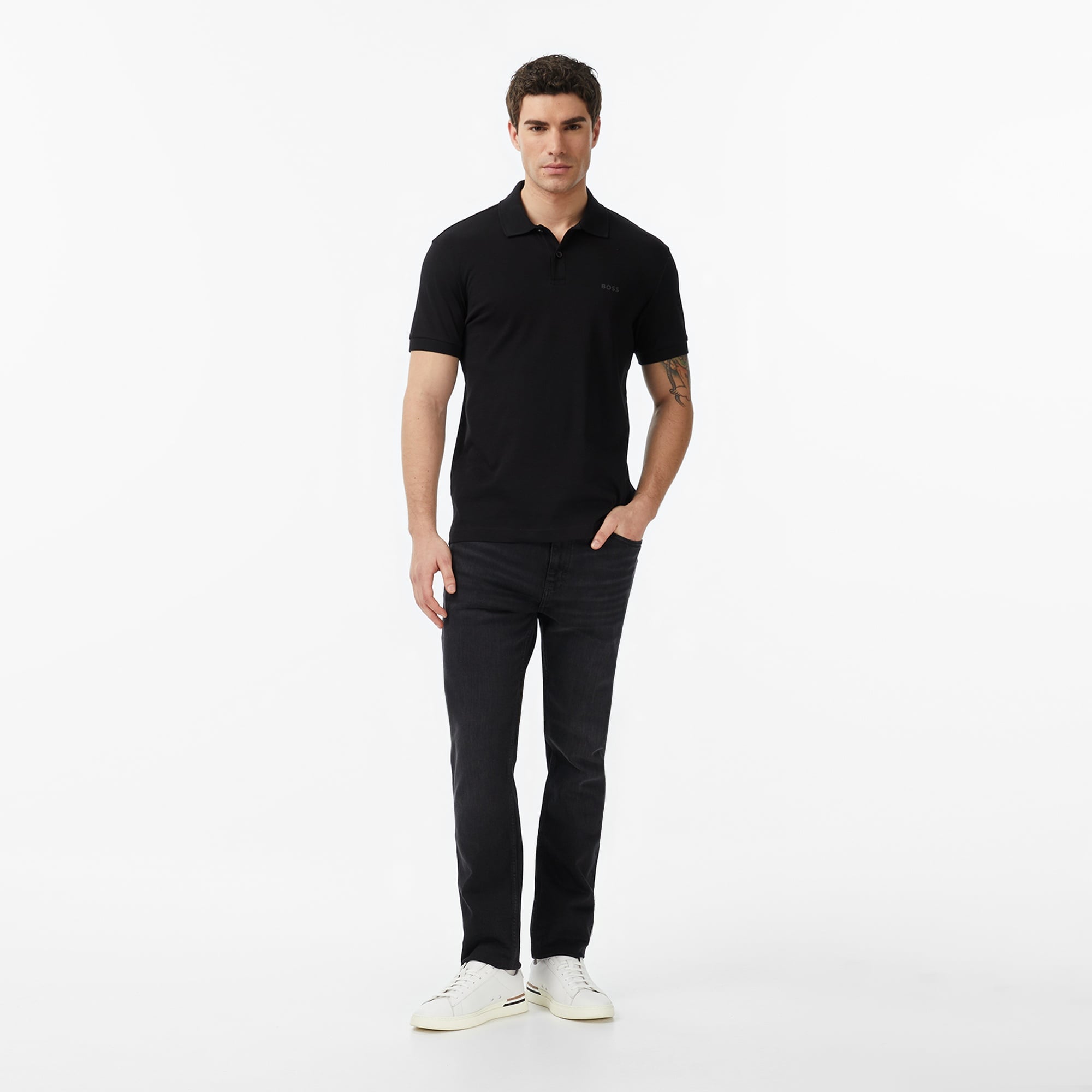 Boss Pio 2 Erkek Siyah Polo