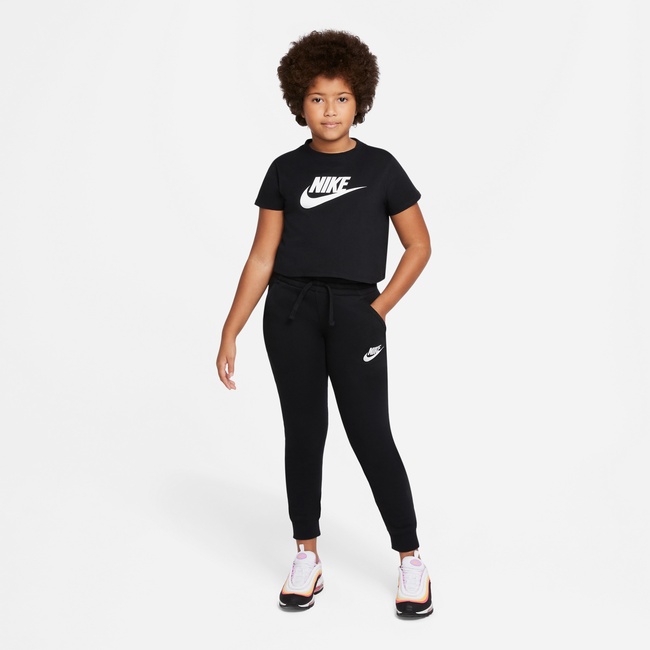  Nike Sportswear Futura Çocuk Siyah Crop T-Shirt