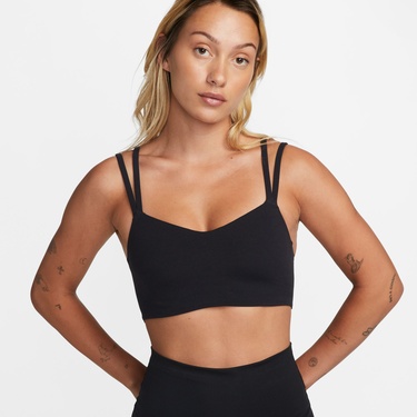  Nike Dri-Fit Zenvy Starppy Kadın Siyah Bra