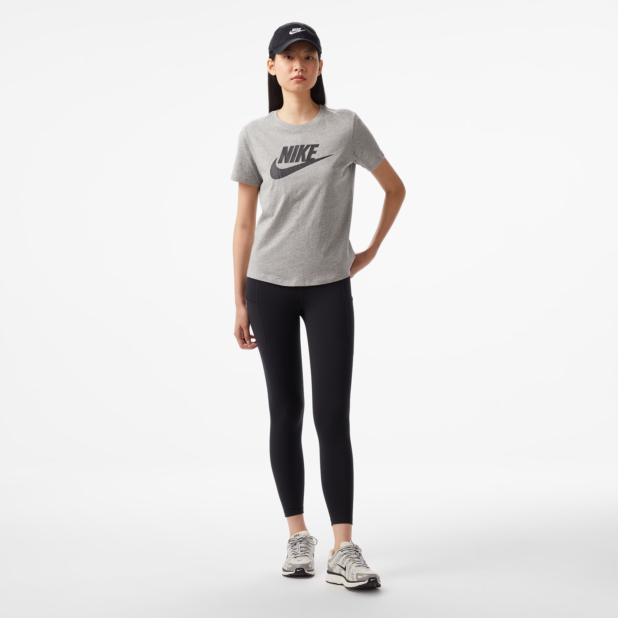 Nike Dri-Fit One High Rise 7/8 Kadın Siyah Tayt