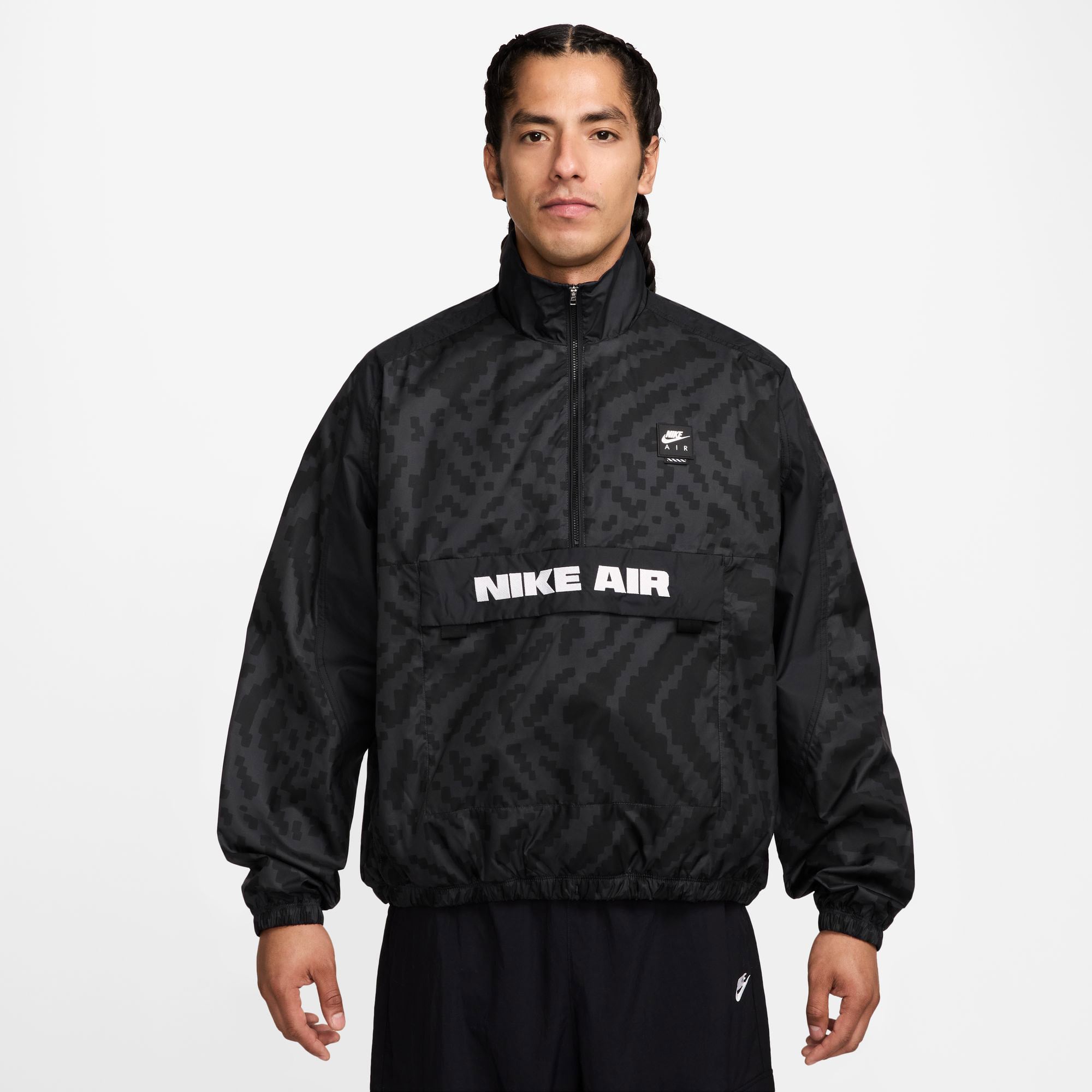  Nike Air Yarım Fermuarlı Erkek Siyah Ceket