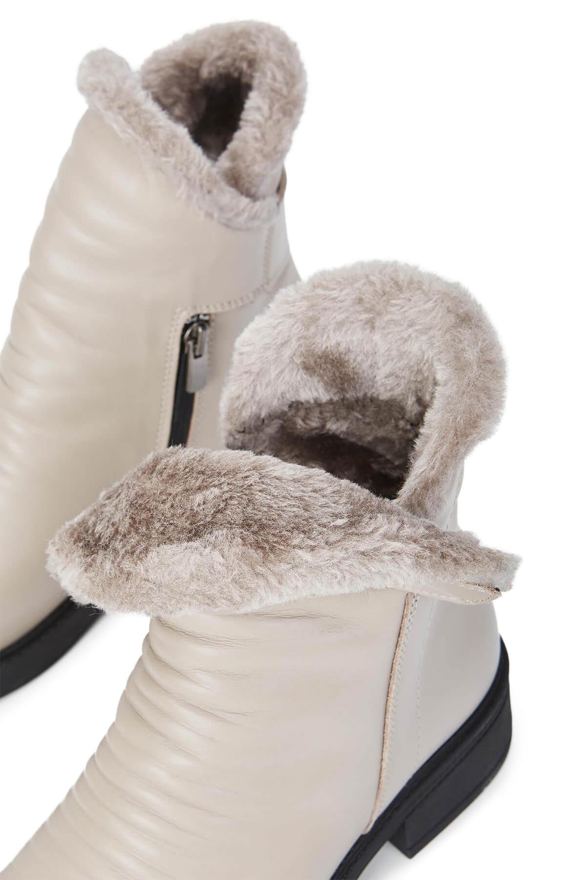  Tamer Tanca Kadın Hakiki Deri Vizon Casual Bot