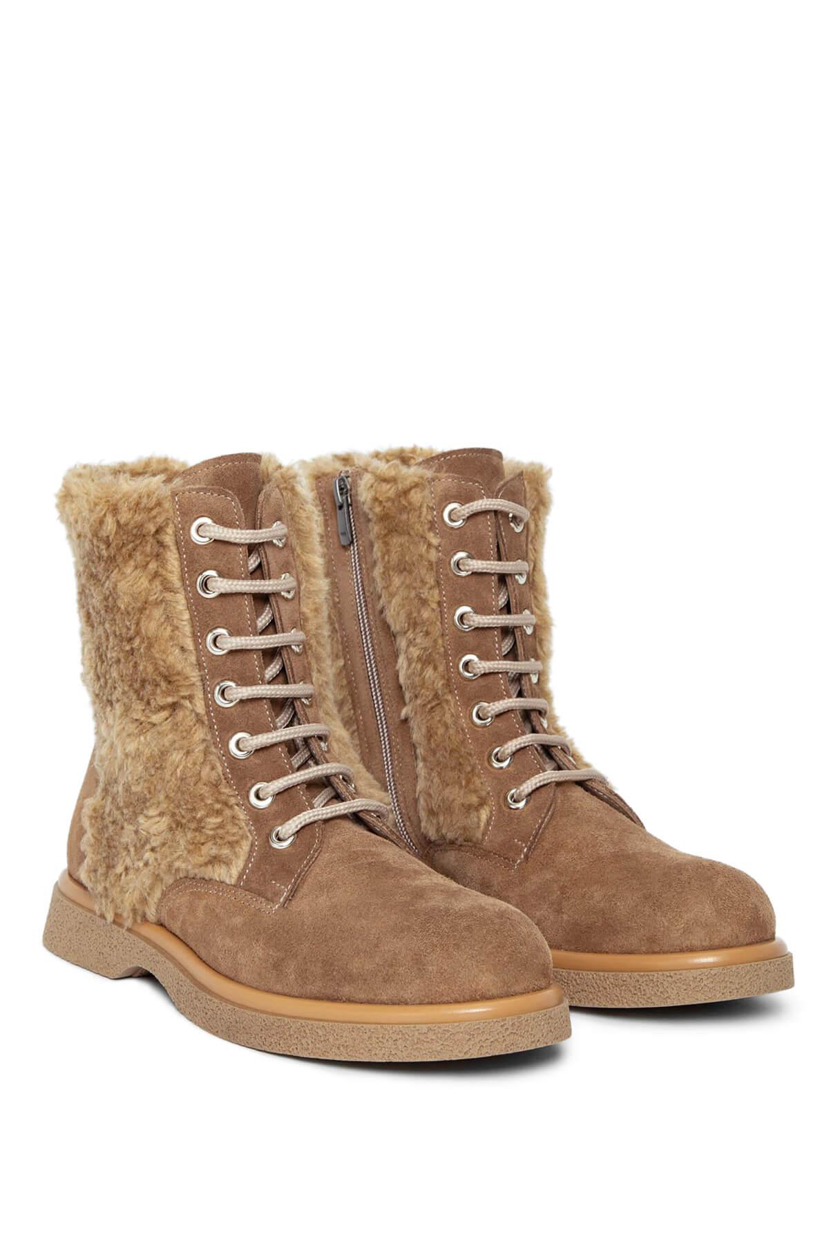 Tamer Tanca Kadın Hakiki Deri Vizon Casual Bot