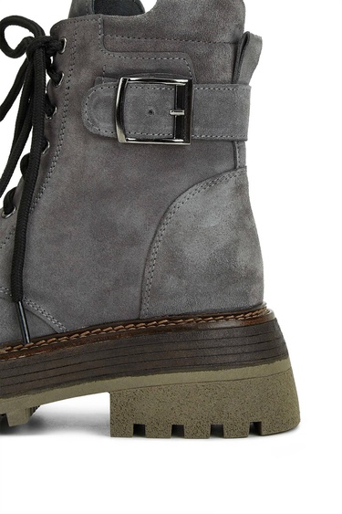  Tamer Tanca Kadın Hakiki Deri Gri Casual Bot