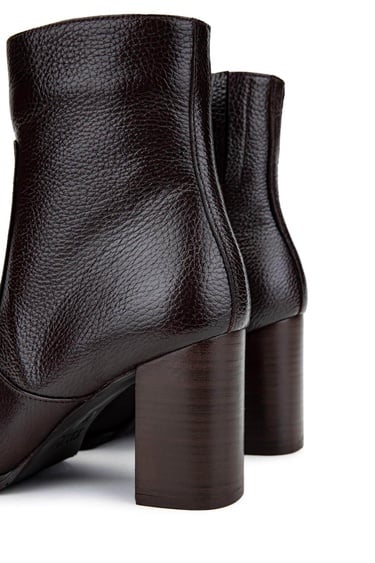  Tamer Tanca Kadın Hakiki Deri Kahverengi Floter Klasik Bot