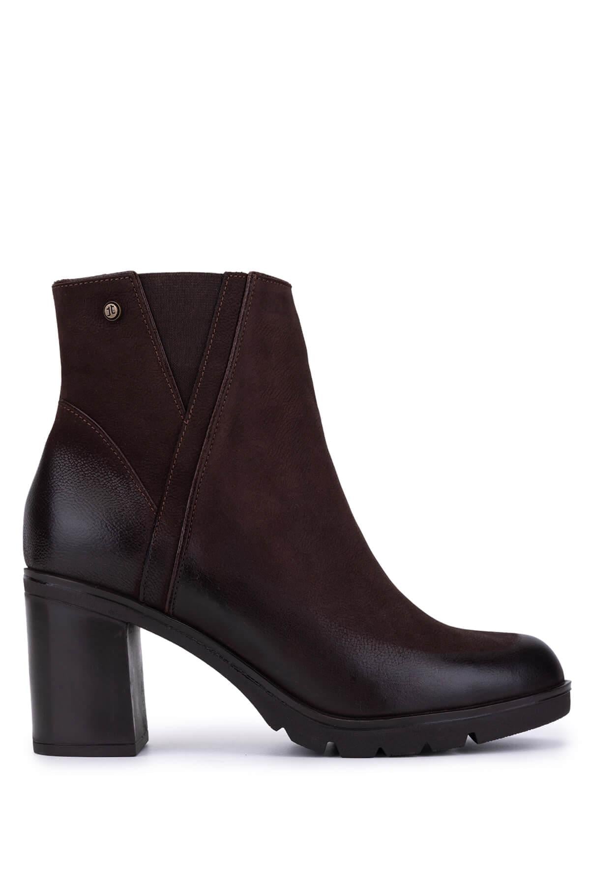 Tamer Tanca Kadın Hakiki Deri Kahverengi Klasik Bot