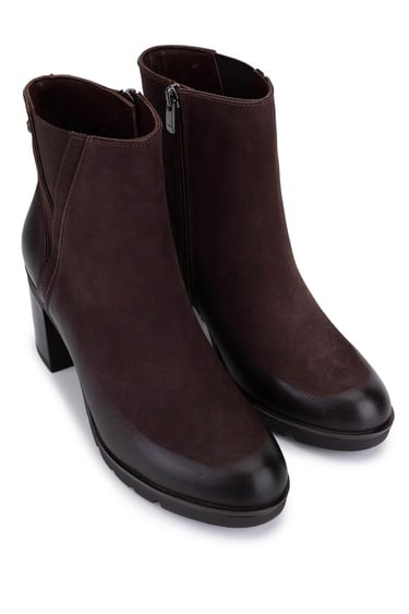  Tamer Tanca Kadın Hakiki Deri Kahverengi Klasik Bot