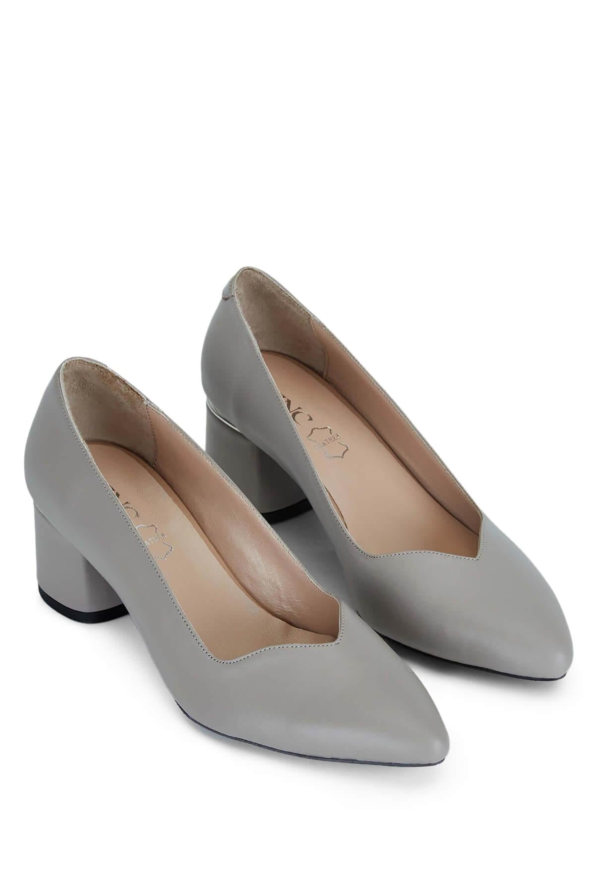 Tamer Tanca Kadın Hakiki Deri Vizon Topuklu Ayakkabı