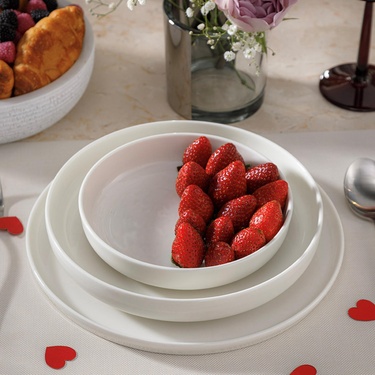  EPHESUS WHITE SERVİS TABAĞI SETİ 6LI -26CM