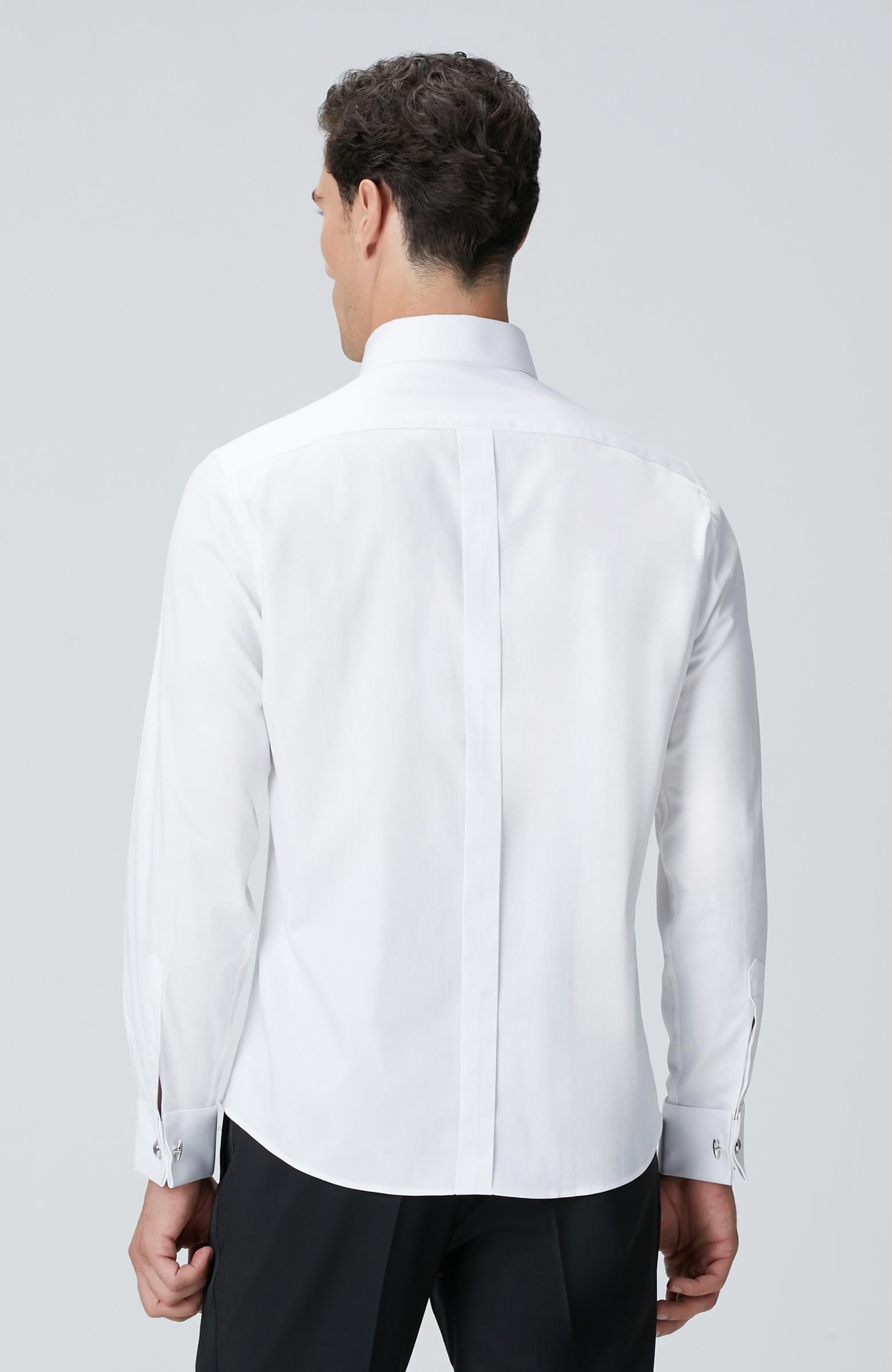  Network Erkek Beyaz Smokin Gömlek