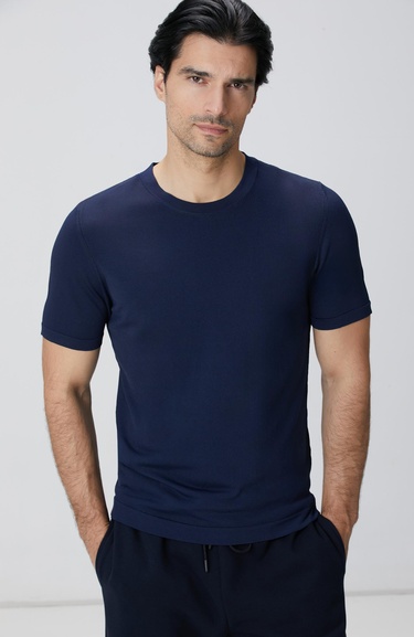  Network Erkek Lacivert Triko Kazak