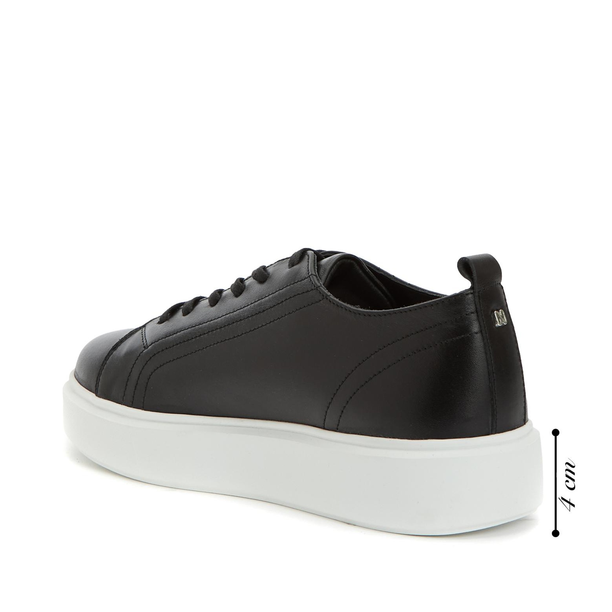 Network Kadın Siyah Deri Sneaker