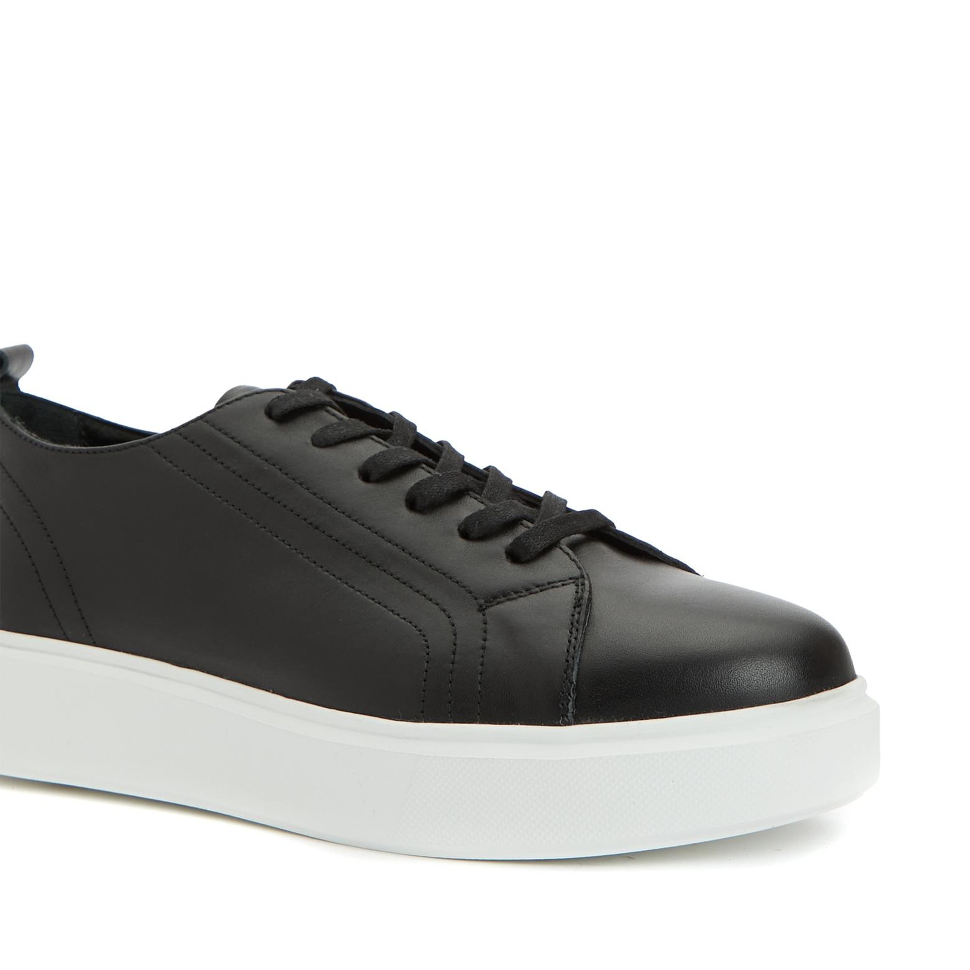 Network Kadın Siyah Deri Sneaker