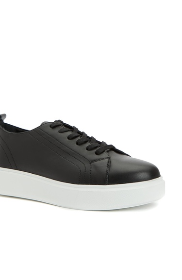  Network Kadın Siyah Deri Sneaker