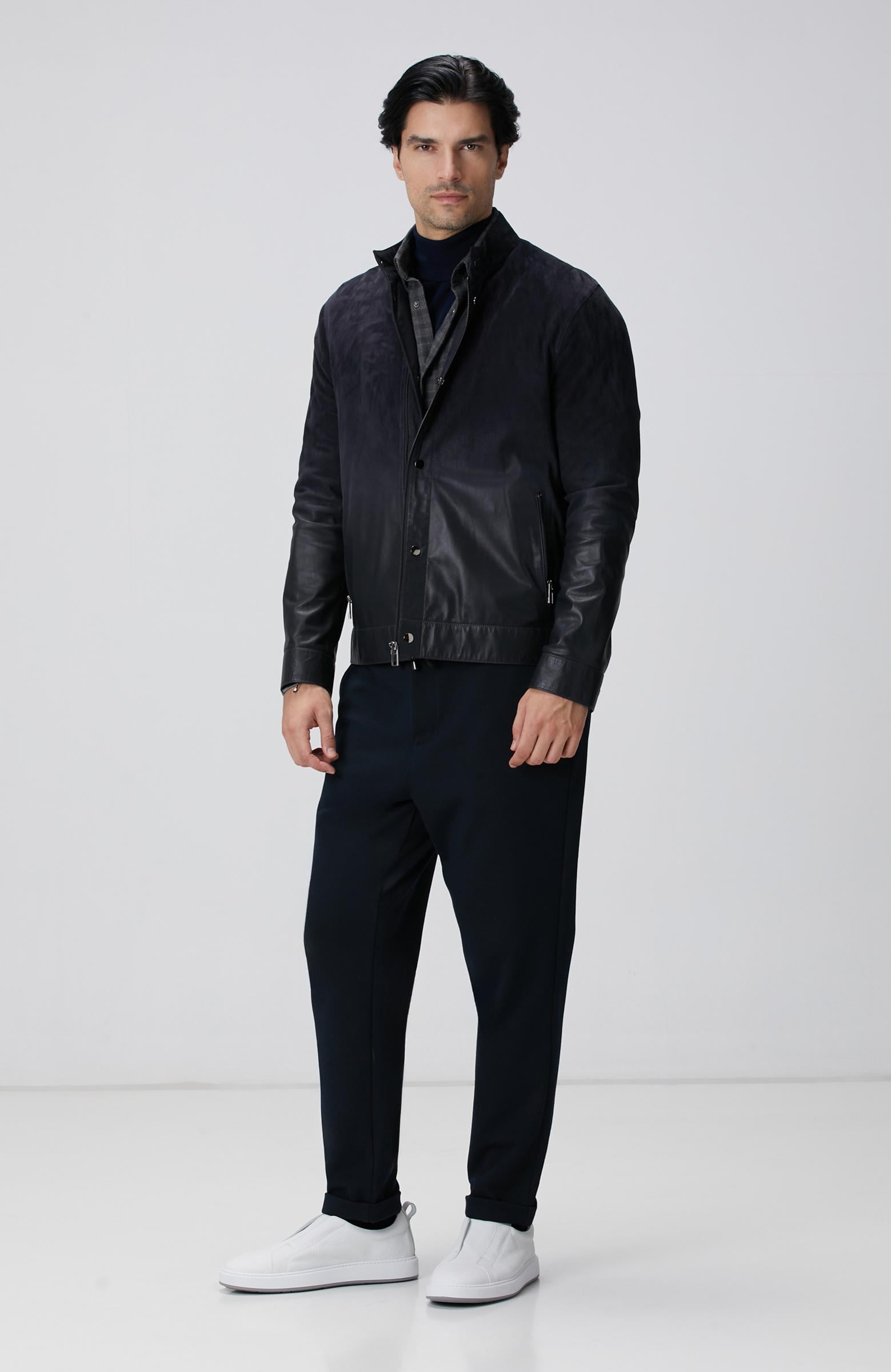 Network Erkek Lacivert Balıkçı Yaka Triko Kazak