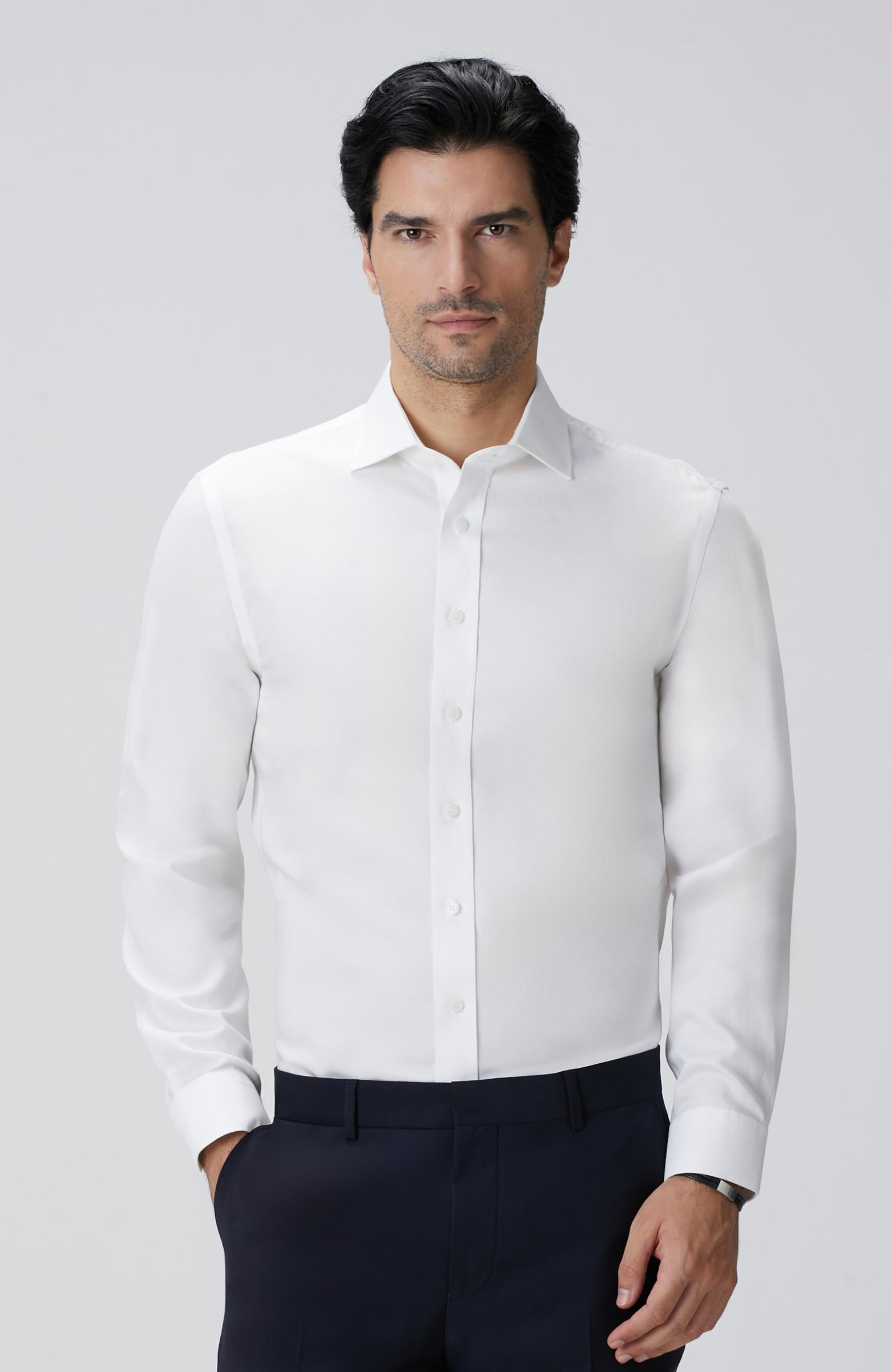 Network Erkek Beyaz Super Non-Iron Gömlek