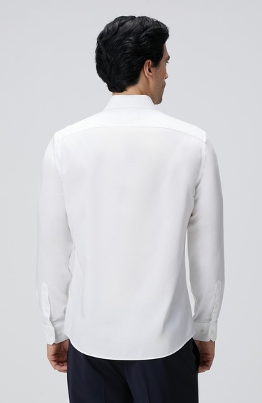  Network Erkek Beyaz Super Non-Iron Gömlek