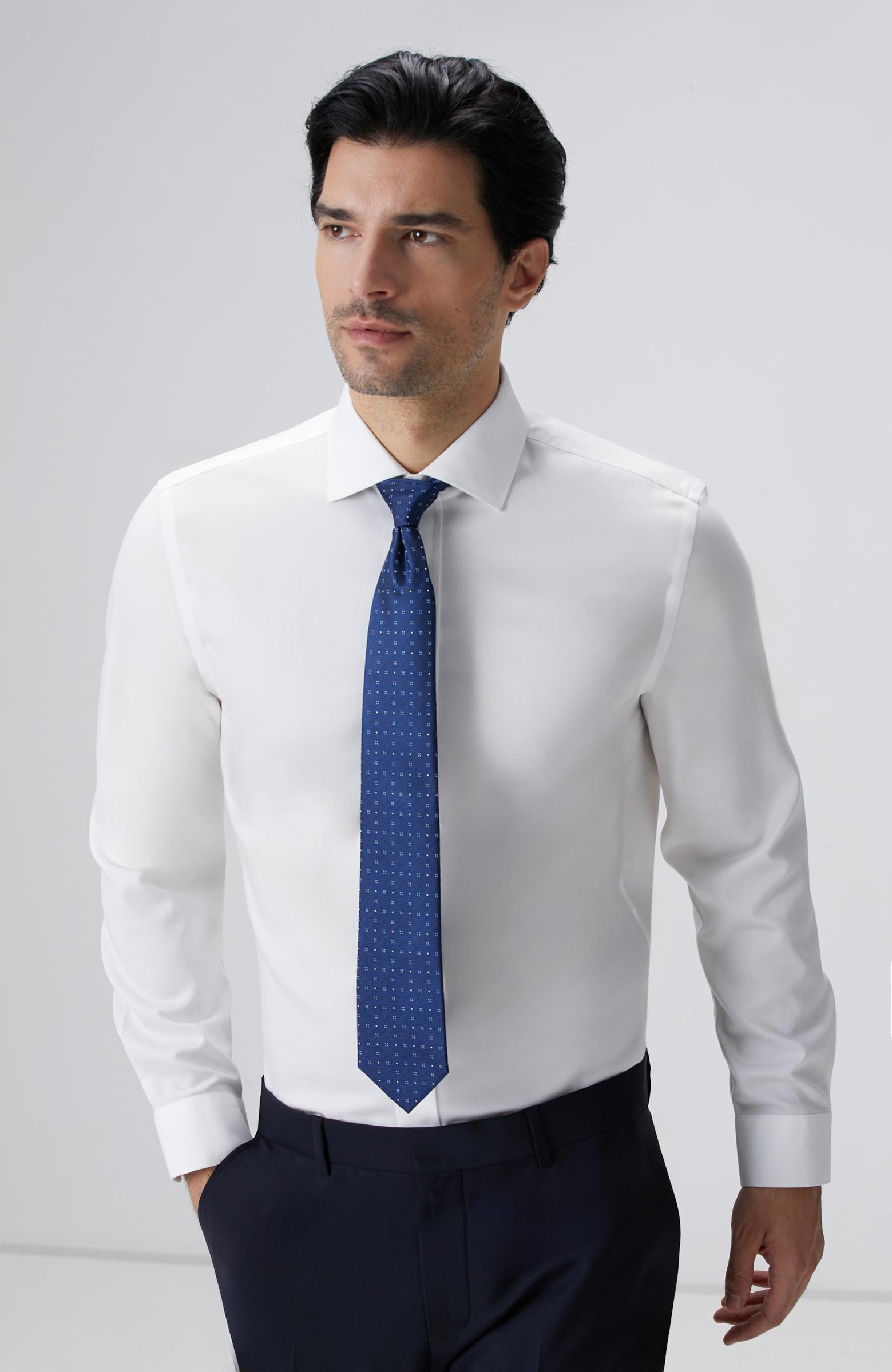 Network Erkek Beyaz Super Non-Iron Gömlek