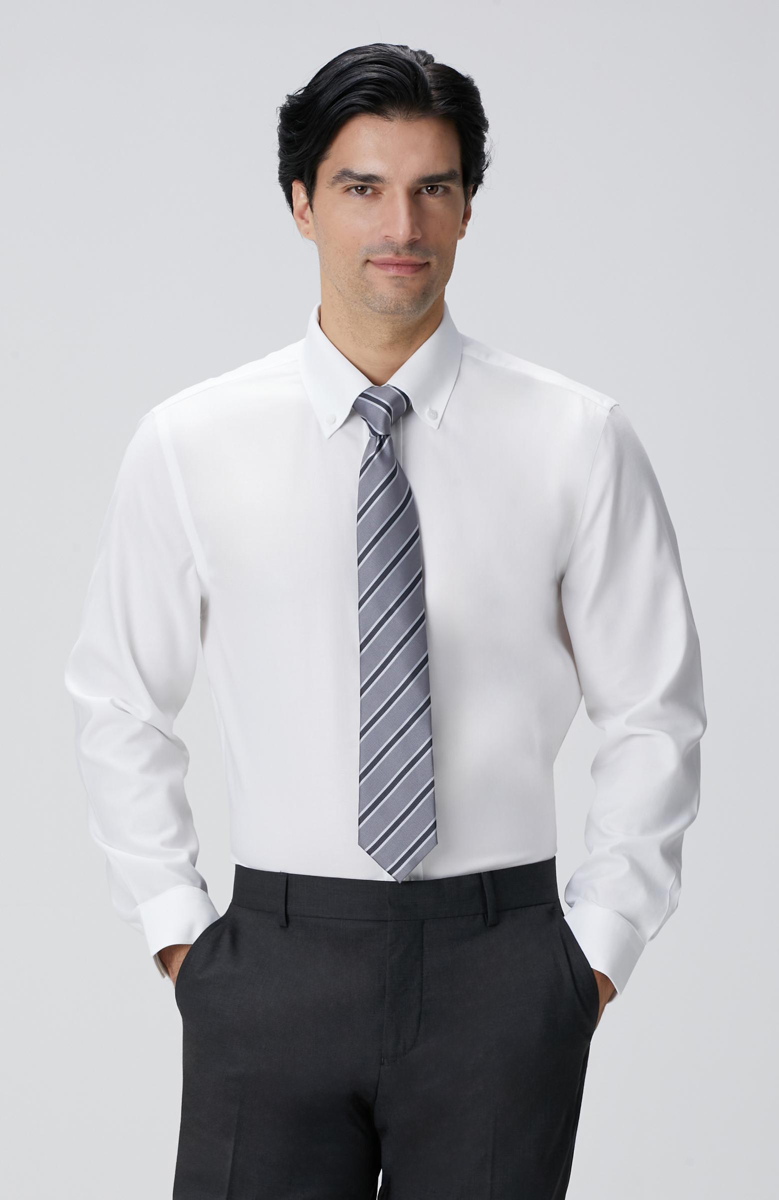 Network Erkek Beyaz Non-Iron Oxford Gömlek