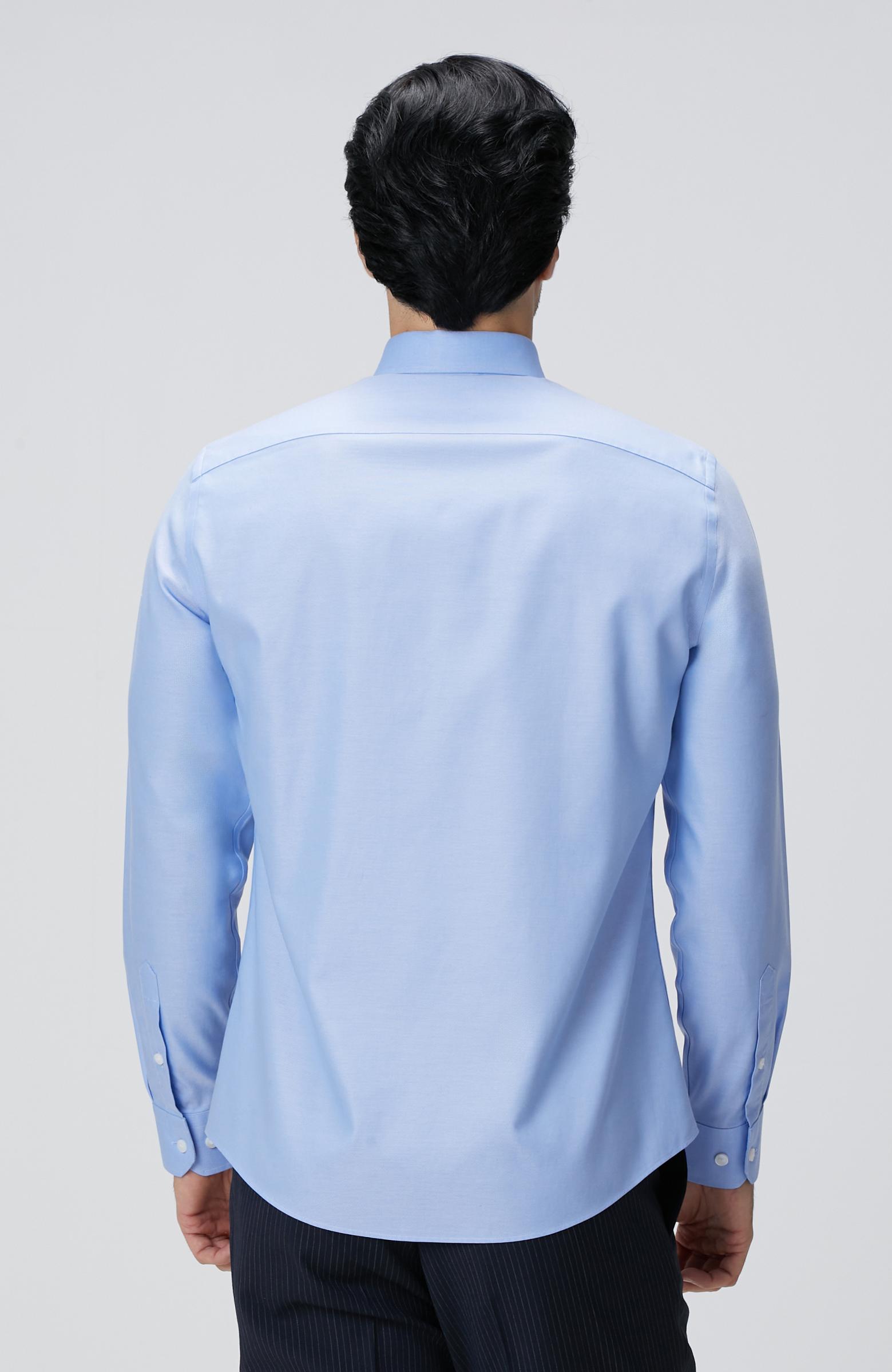 Network Erkek Mavi Non-Iron Oxford Gömlek