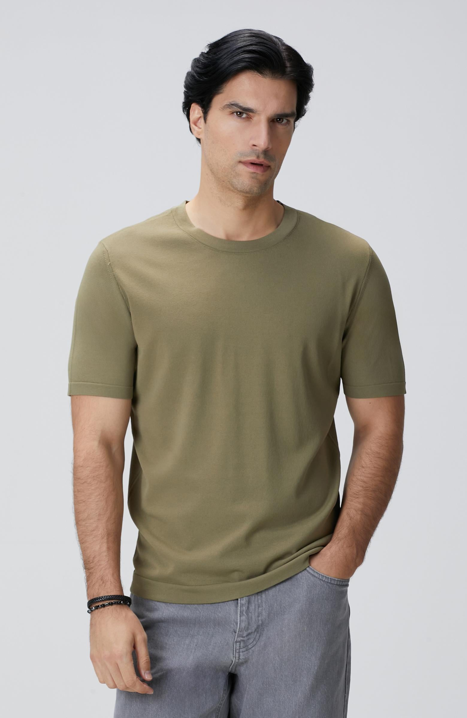  Network Erkek Haki Triko Kazak