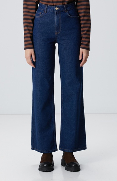  Network Kadın İndigo Denim Pantolon