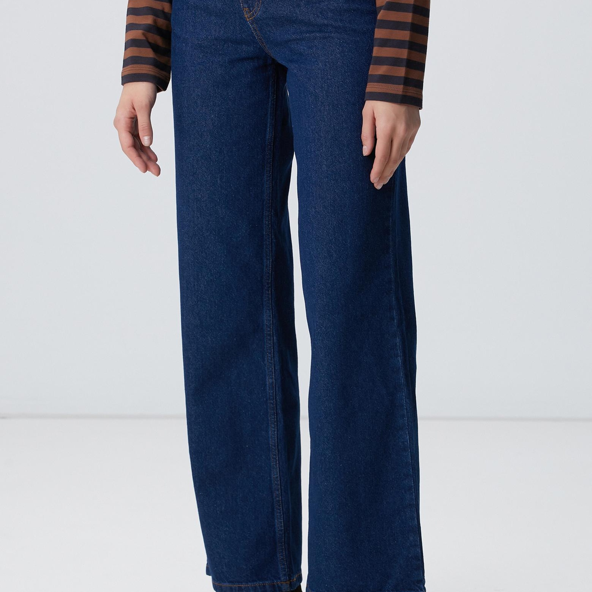 Network Kadın İndigo Denim Pantolon