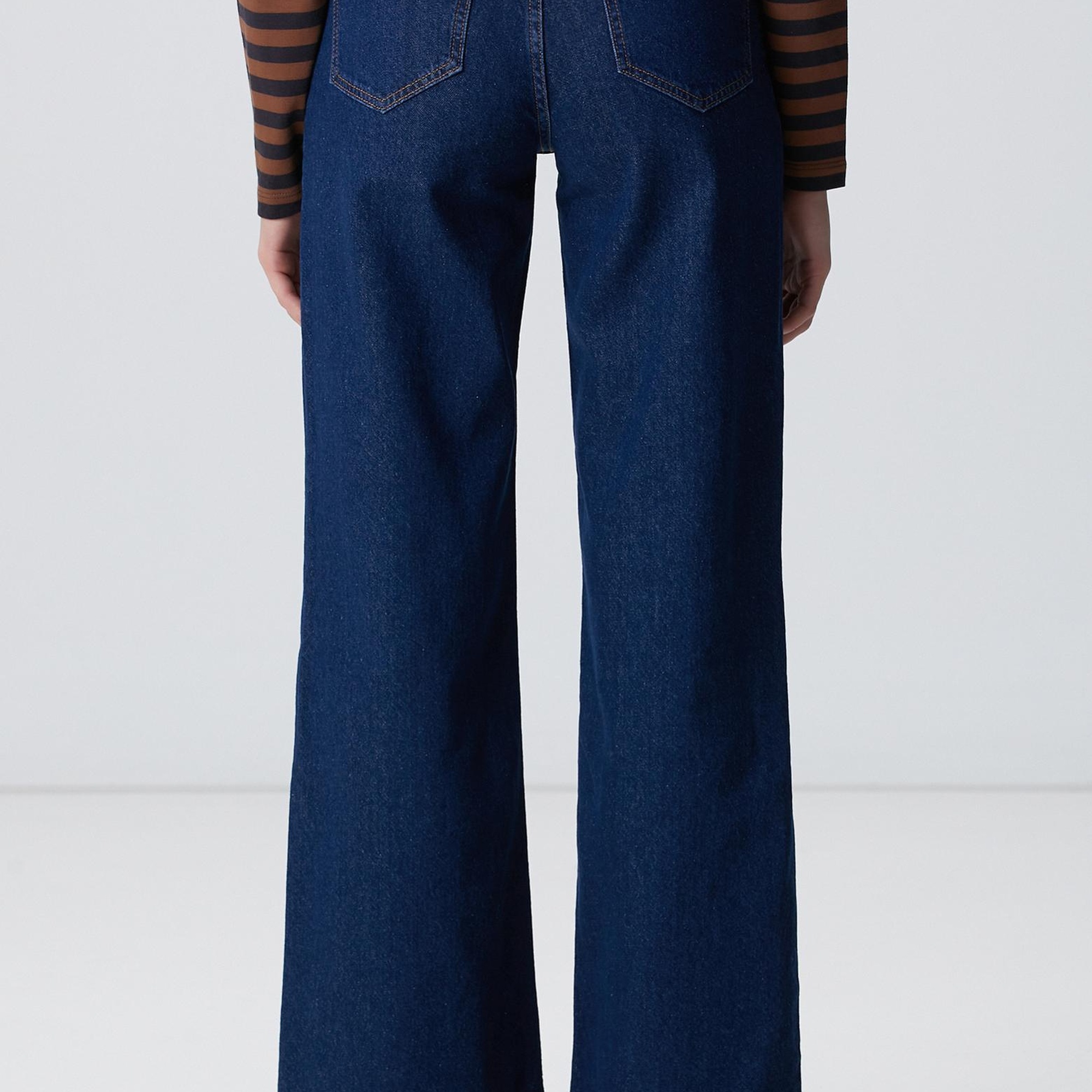 Network Kadın İndigo Denim Pantolon