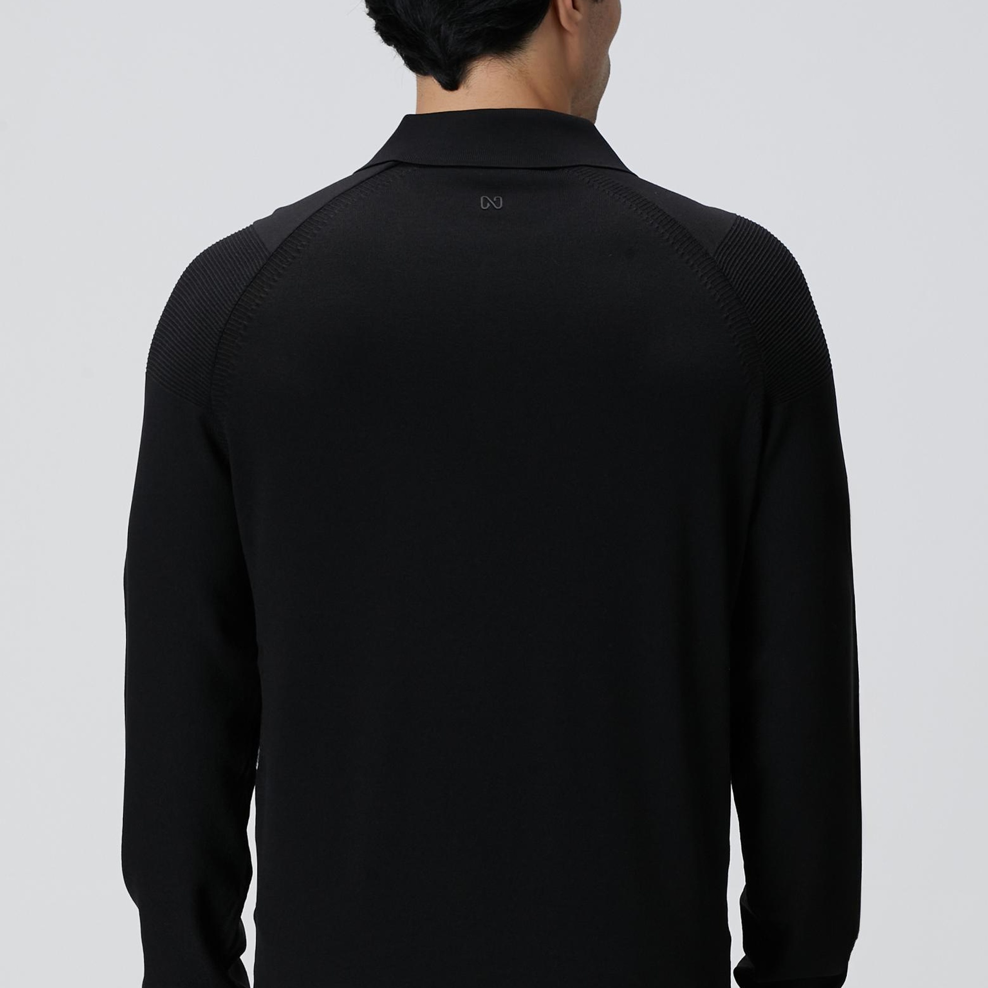 Network Erkek Siyah Polo Yaka Triko Kazak