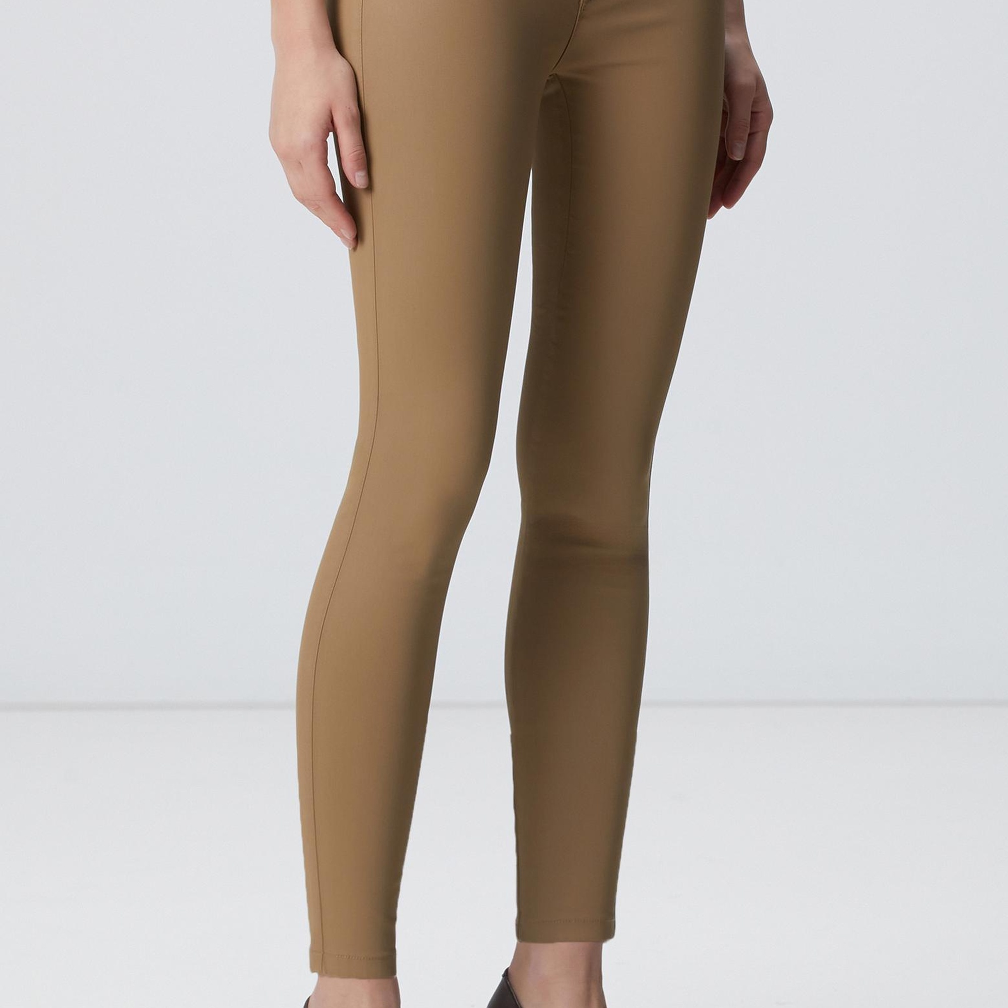 Network Kadın Camel Denim Pantolon