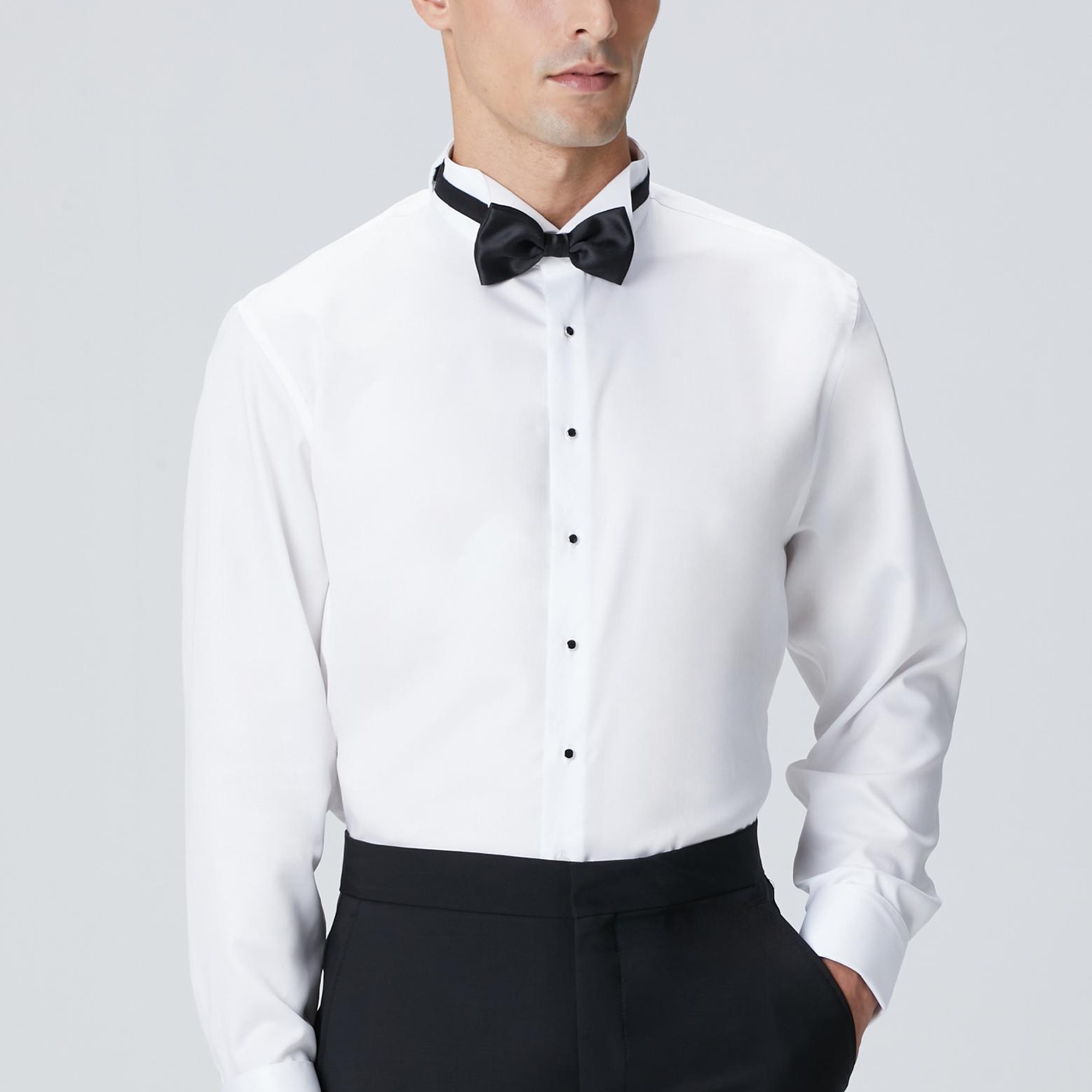 Network Erkek Beyaz Non-Iron Gömlek