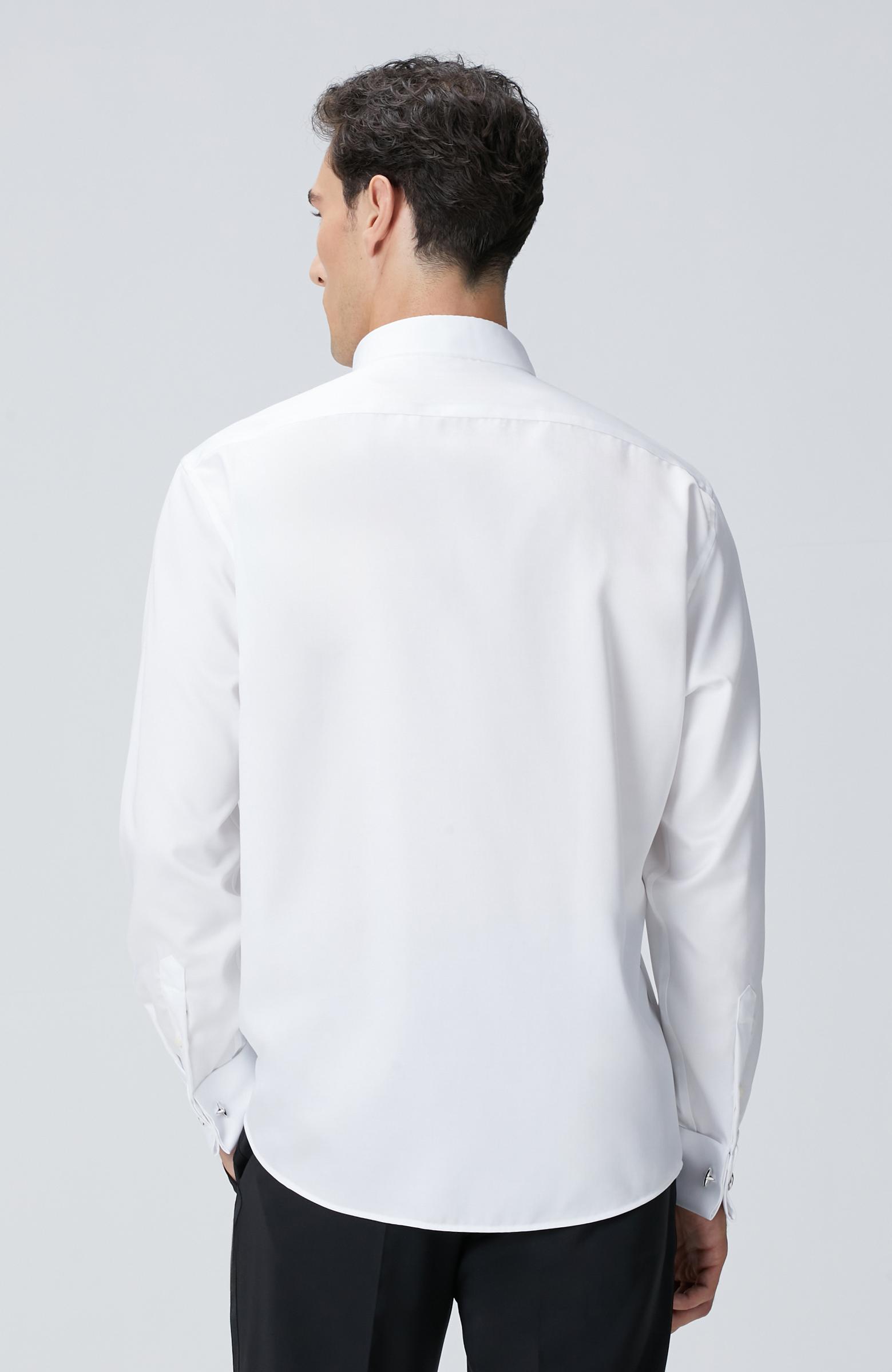  Network Erkek Beyaz Non-Iron Gömlek