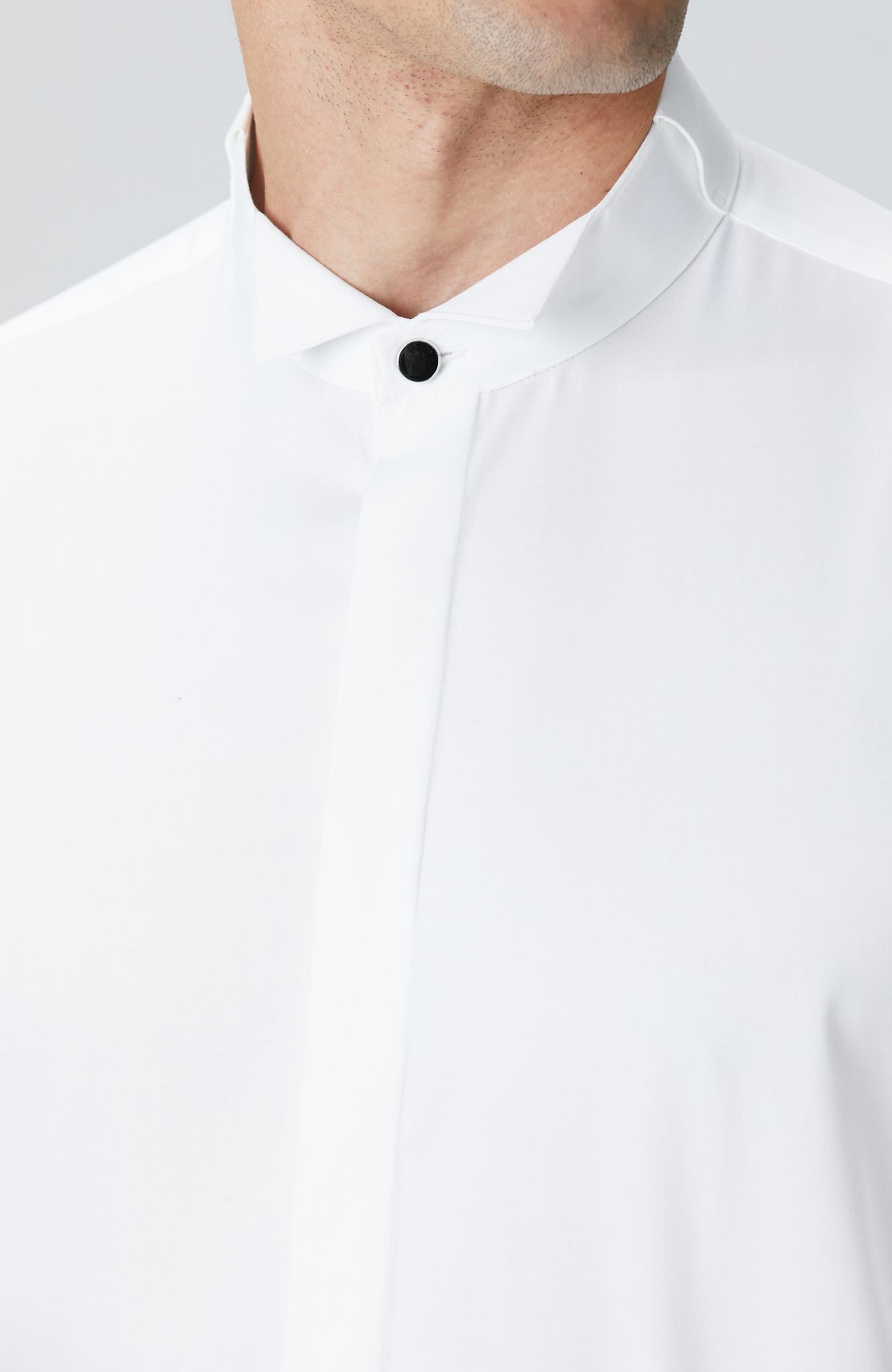 Network Erkek Beyaz Smokin Gömlek