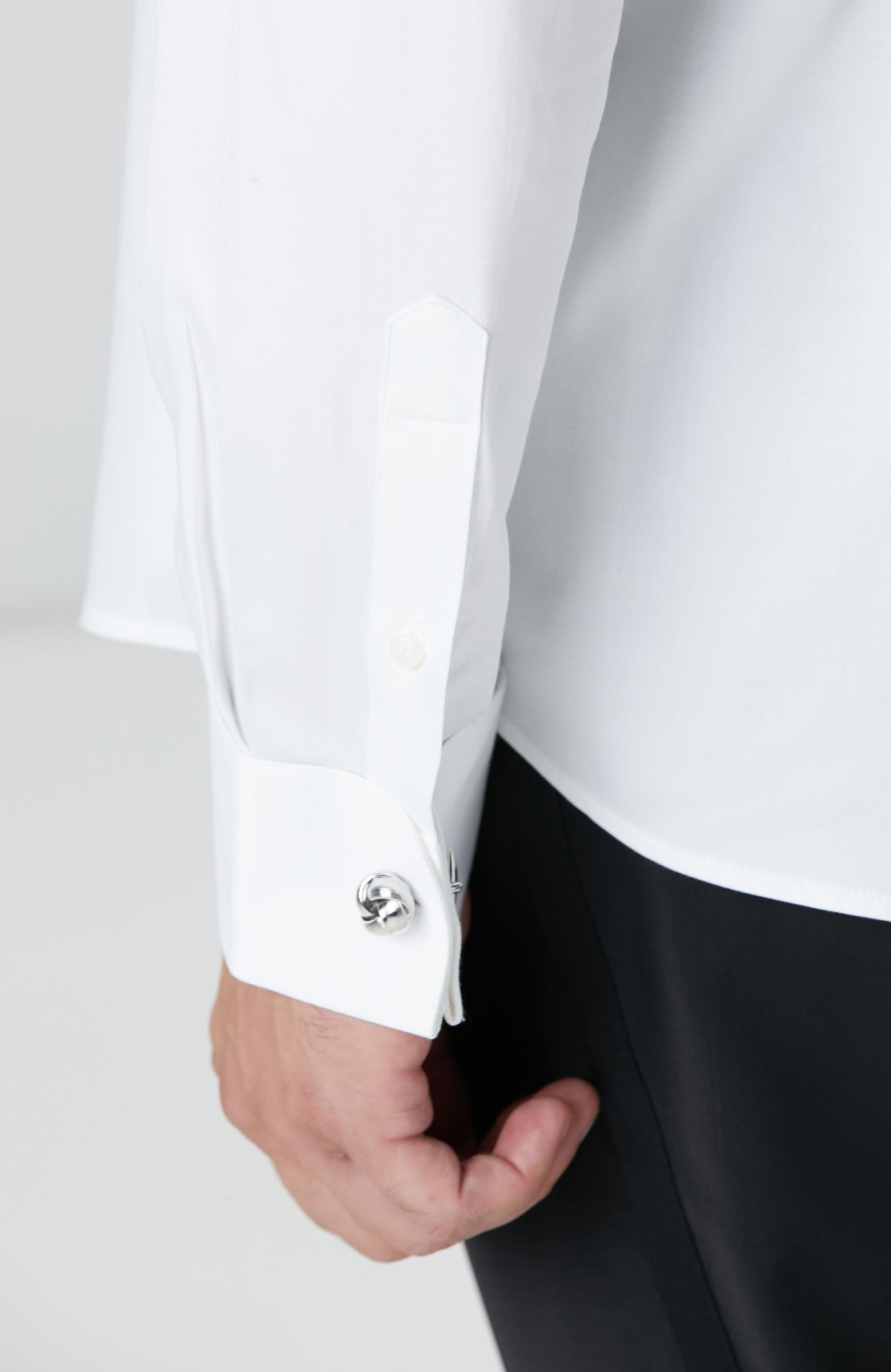 Network Erkek Beyaz Smokin Gömlek