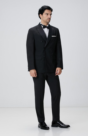  Network Erkek Beyaz Smokin Gömlek