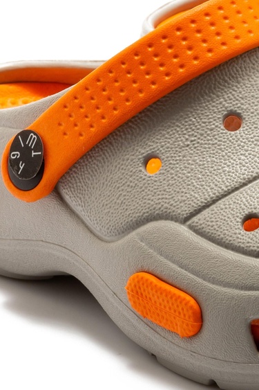  Juli Çocuk Sabo Terlik Gri Turuncu 30/35